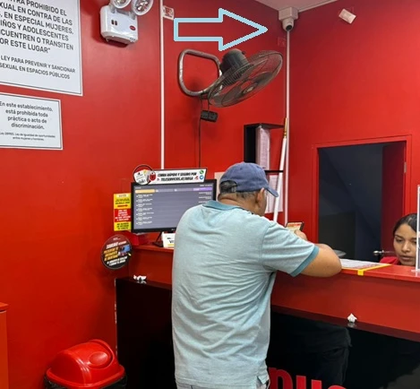 Cámara interior instalada en Trujillo